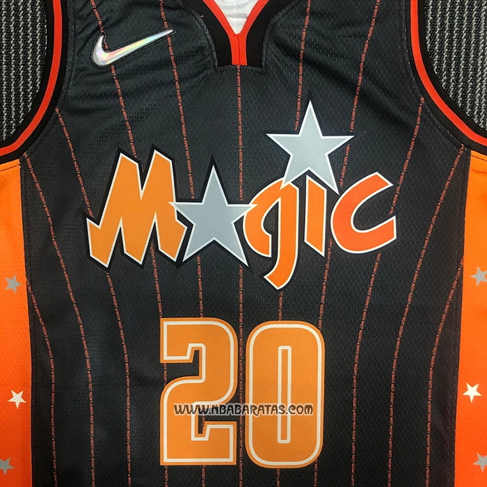Camiseta Orlando Magic Markelle Fultz #20 Ciudad 2021-22 Marron